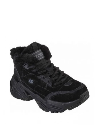 Зимние ботинки Skechers с логотипом из искусственной кожи, из натуральной замши