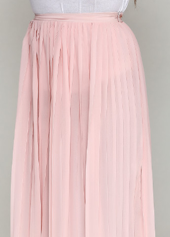 Светло-розовая кэжуал однотонная юбка Springfield макси