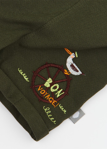 Оливковий (хакі) літній комплект (футболка, напівкомбінезон) Ляля
