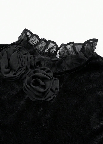 Чёрная блуза SHEIN