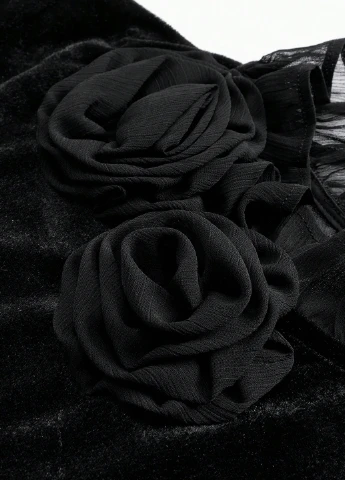 Чёрная блуза SHEIN