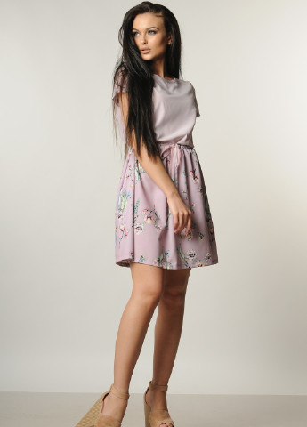 Темно-лиловое кэжуал платье элли пл 10.2-53/18 лиловый Ри Мари однотонное