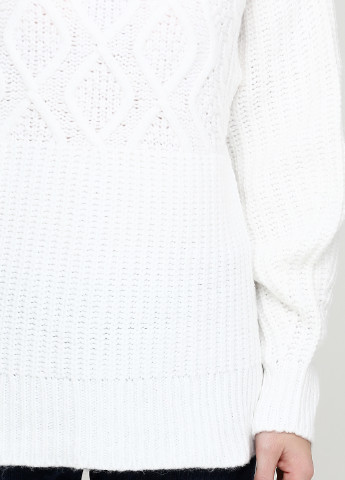 Белый демисезонный свитер джемпер CHD