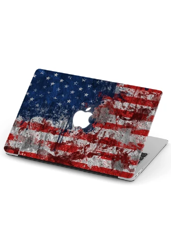 Чехол пластиковый для Apple MacBook Pro 16 A2141 Американский флаг (American Flag) (9494-1882) MobiPrint (218528774)