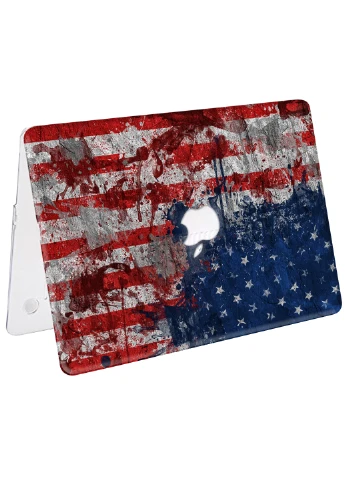 Чехол пластиковый для Apple MacBook Pro 16 A2141 Американский флаг (American Flag) (9494-1882) MobiPrint (218528774)