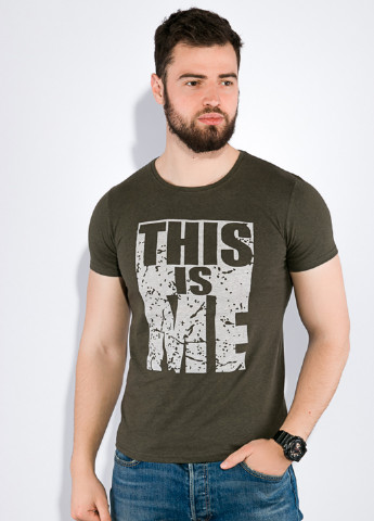Хаки (оливковая) футболка Time of Style
