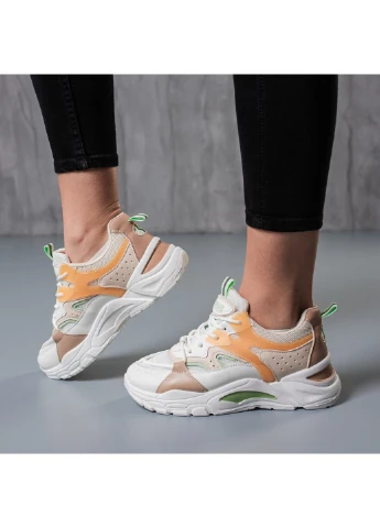 Кросівки жіночі Jasper 3791 36 23 см Білий Fashion білі демісезони (254442052)