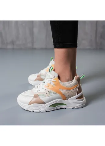 Кросівки жіночі Jasper 3791 36 23 см Білий Fashion білі демісезони (254442052)