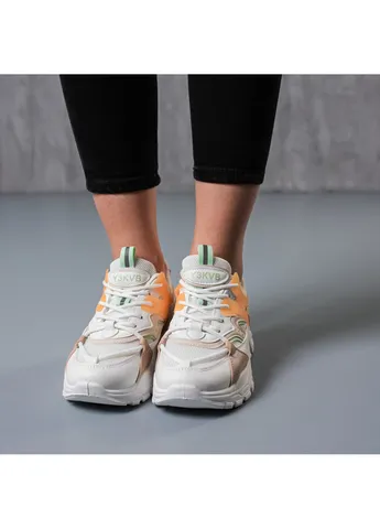 Кросівки жіночі Jasper 3791 36 23 см Білий Fashion білі демісезони (254442052)
