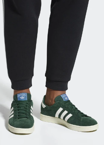 Темно-зеленые демисезонные кроссовки adidas