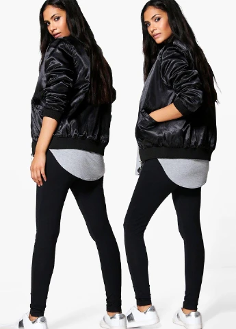 Черные демисезонные леггинсы для беременных (2 шт.) Boohoo