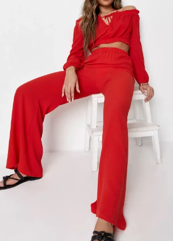 Червоний літній костюм Missguided