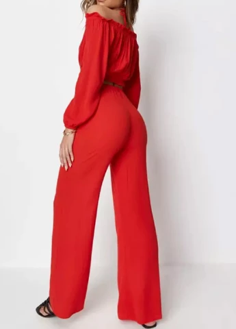 Червоний літній костюм Missguided