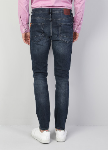 Темно-синие демисезонные скинни джинсы 035 RYAN Colin's