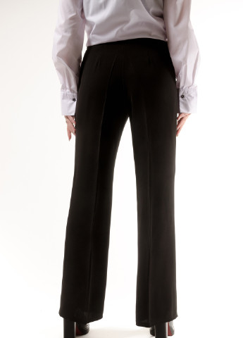 Черные кэжуал демисезонные прямые брюки INNOE