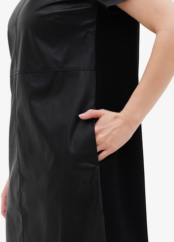 Чорна кежуал сукня Comma однотонна