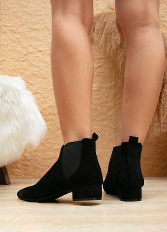 Осенние ботильоны челси SHEIN без декора из искусственной замши