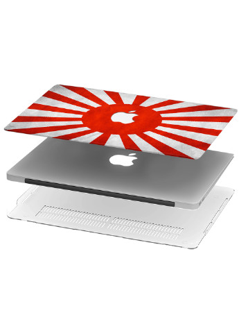 Чехол пластиковый для Apple MacBook Pro 13 A1278 Флаг Японии (Japanese flag) (6347-2098) MobiPrint (218539277)