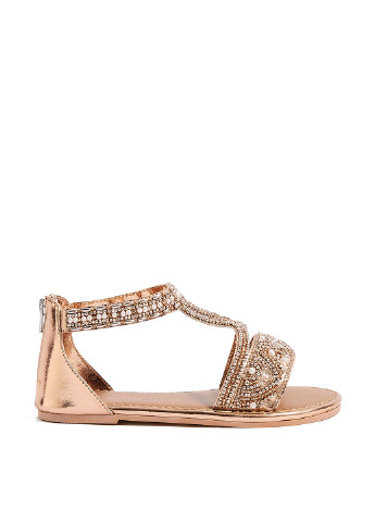 Золотые кэжуал сандалии Monsoon Children на молнии