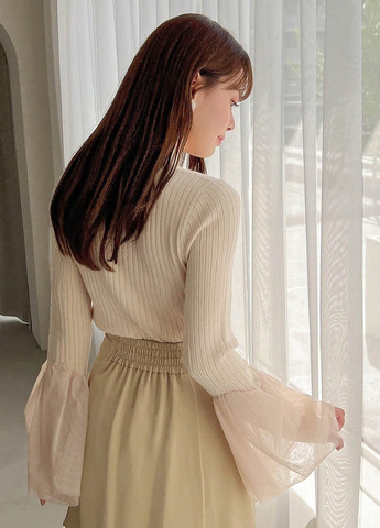 Светло-бежевый демисезонный свитер SHEIN