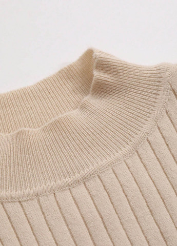 Светло-бежевый демисезонный свитер SHEIN