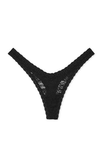 Черный демисезонный комплект (топ, трусики) Victoria's Secret