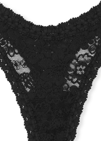 Черный демисезонный комплект (топ, трусики) Victoria's Secret