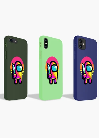 Чохол силіконовий Apple Iphone X Амонг Ас Червоний (Among Us Red) (6129-2406) MobiPrint (219556136)