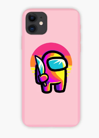 Чохол силіконовий Apple Iphone X Амонг Ас Червоний (Among Us Red) (6129-2406) MobiPrint (219556136)