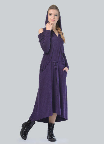 Фіолетова кежуал сукня, сукня оверсайз Agata Webers однотонна