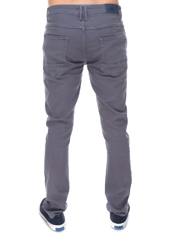 Темно-серые демисезонные со средней талией джинсы Bershka
