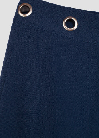 Синяя кэжуал однотонная юбка MINT&BERRY