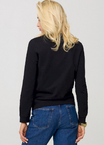 Чорний свитшот женский basic /no flis/ YAPPI (254658713)