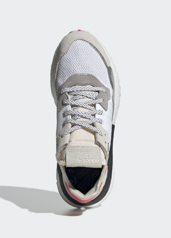 Білі осінні кросівки adidas Nite Jogger