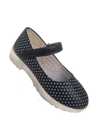 Детские черно-белые кэжуал туфли на низком каблуке Солнце для девочки