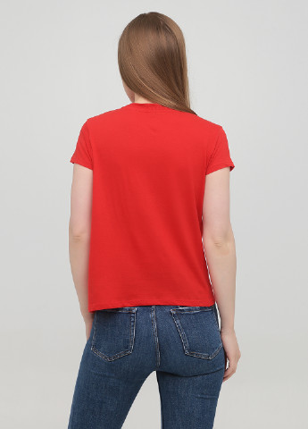 Красная летняя футболка Jennyfer