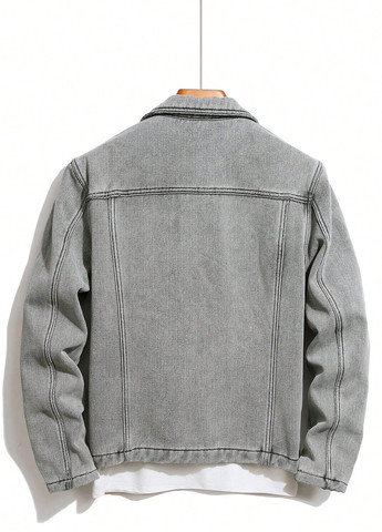 Светло-серая зимняя куртка SHEIN