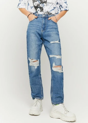 Джинсы Skinny Jeans - WOVEN HW MOM DENIM Tally Weijl - (228499677)
