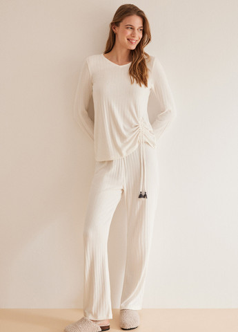 Светло-бежевая всесезон пижама (лонгслив, брюки) лонгслив + брюки Women'secret