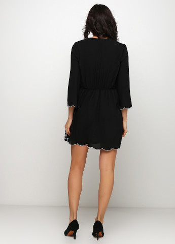 Чорна кежуал плаття, сукня а-силует H&M з малюнком