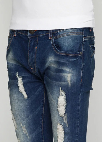 Синие демисезонные слим джинсы Soul Star