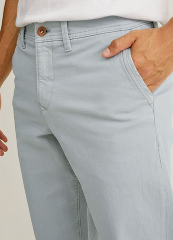 Голубые кэжуал демисезонные прямые брюки C&A