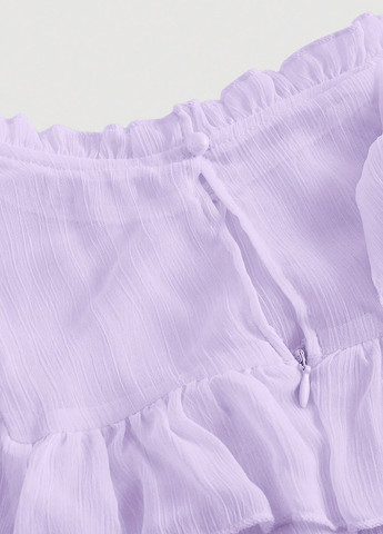 Лиловое кэжуал платье клеш SHEIN однотонное