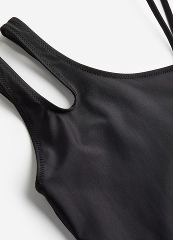 Чорний літній купальник суцільний H&M