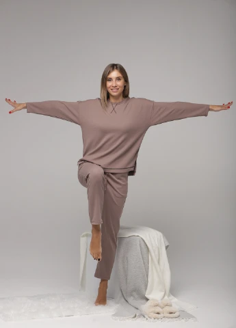 Кофейная всесезон пижама Nicoletta