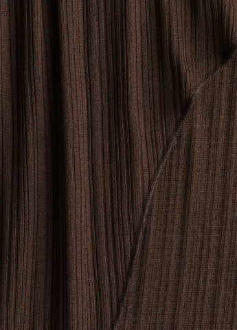 Темно-коричневое кэжуал платье H&M однотонное