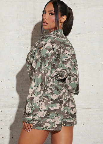 Комбінезон SHEIN комбінезон-шорти камуфляжний комбінований кежуал поліестер