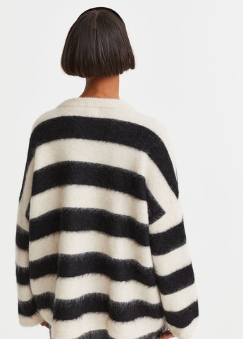 Комбинированный зимний свитер джемпер H&M