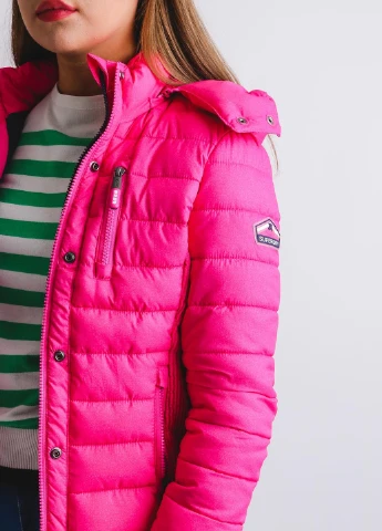 Розовая демисезонная куртка Superdry