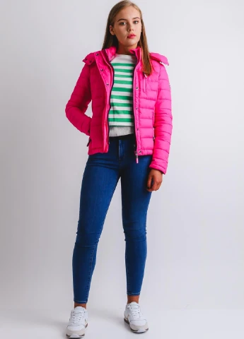 Розовая демисезонная куртка Superdry